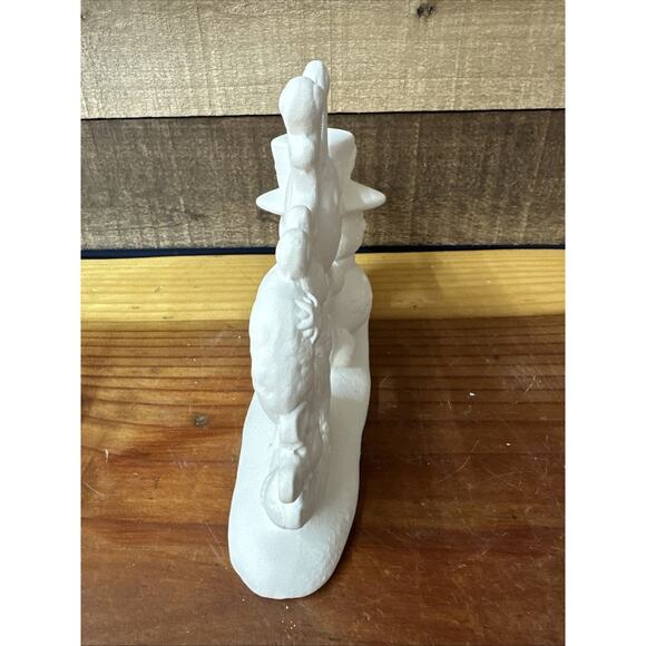 Ready to Paint Ceramic Snowman Snowflakes Snow Holiday Winter Decor 10” Long - Picture 2 of 5